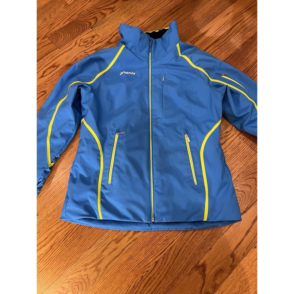 Phenix Ski‎ Jacket Women's Size 12 Blue Pockets Snowboard